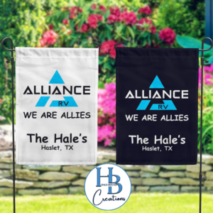 ALLIANCE RV - WE ARE ALLIES GARDEN FLAG