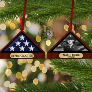 3D FLAG CASE MEMORIAL ORNAMENT